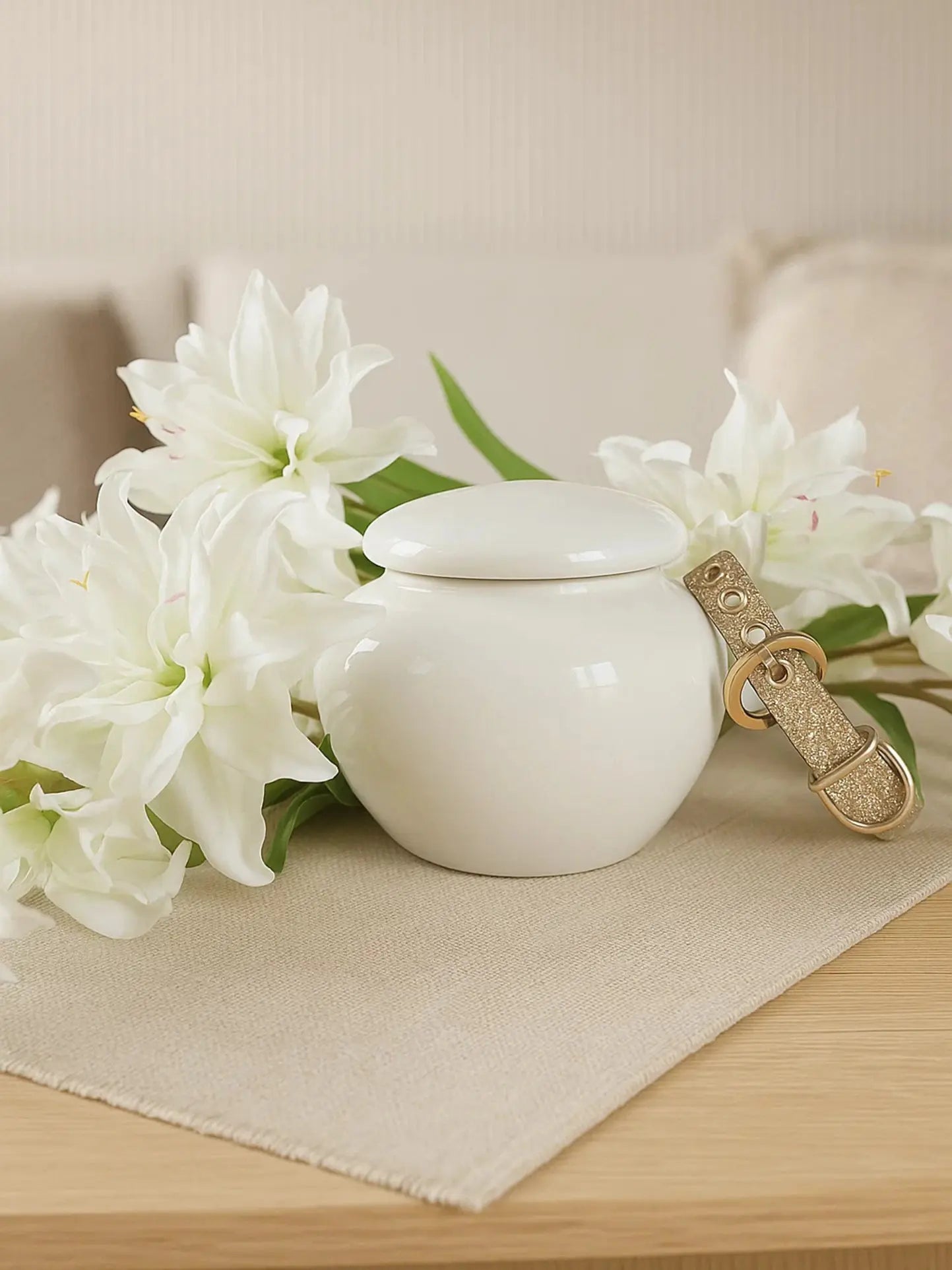 Candor en Minnepote Urne med egenskaper av keramikk og designet av Minnepote